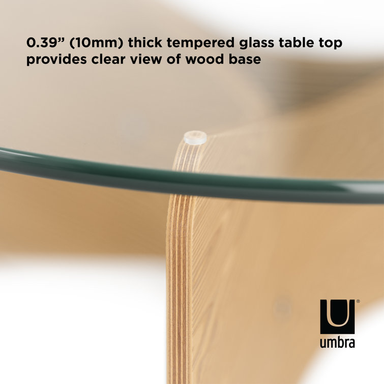 Umbra glass deals table